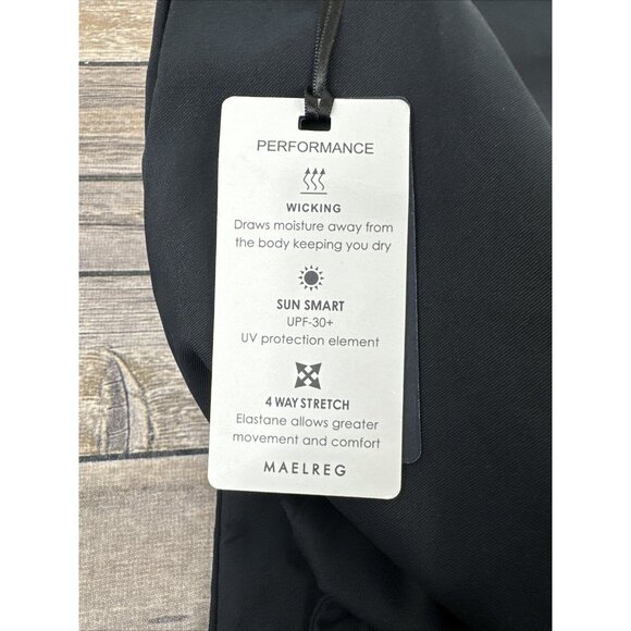 MAELREG Performance Proflex Golf Pants Mens Size 42 x 32 Black UPF 30 Stretch - Picture 14 of 16